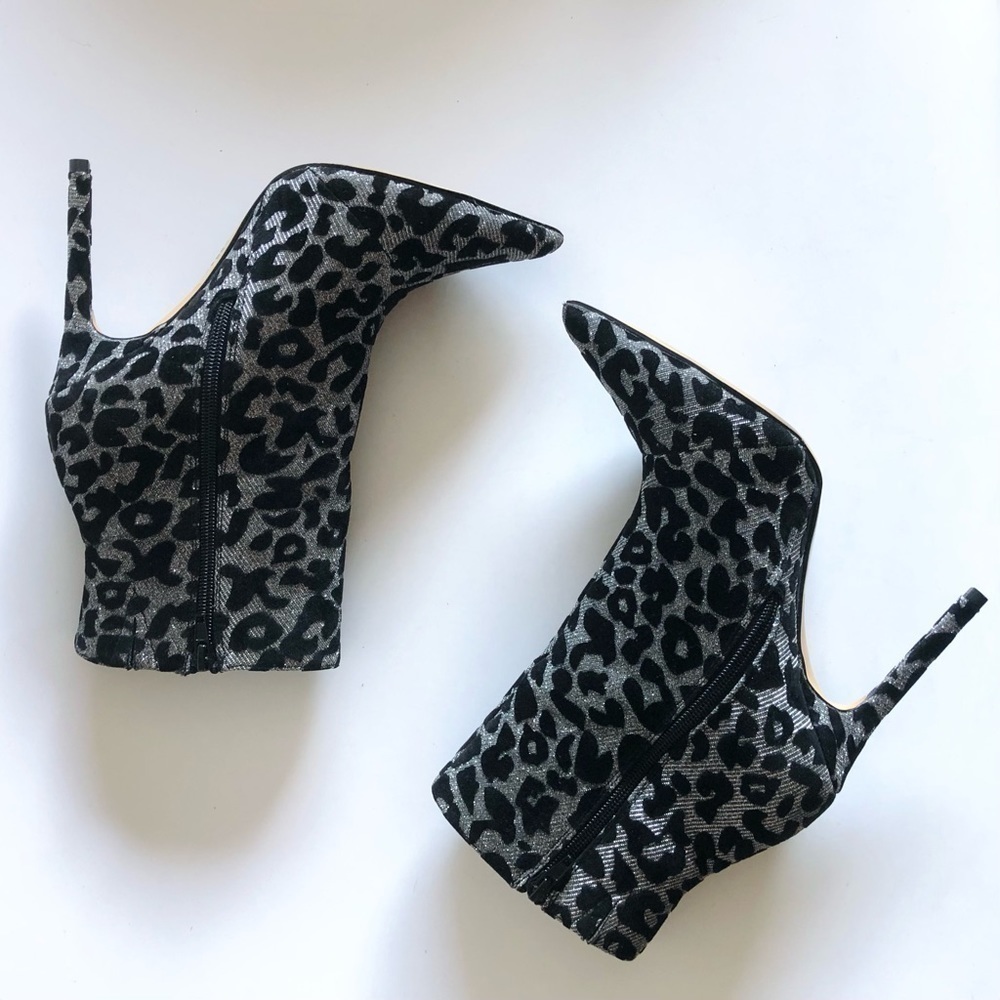 Express Metallic Leopard Booties - Picture 8 of 16